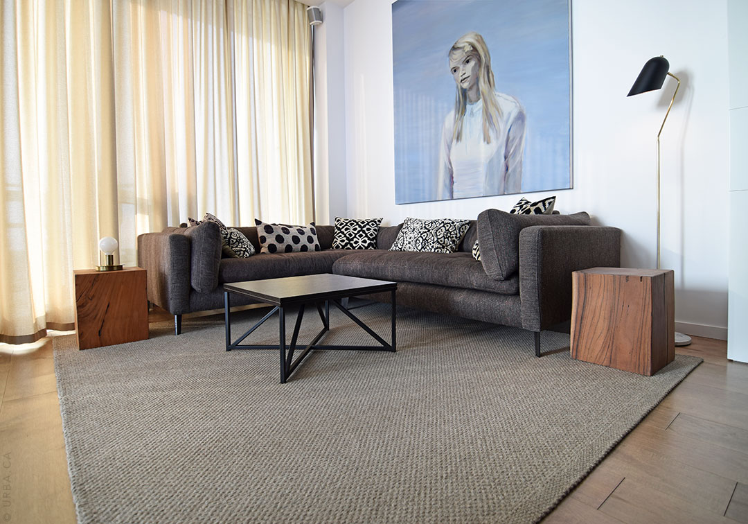Hand Woven Area Rug in a Contemporary Living Room | Urba Rugs