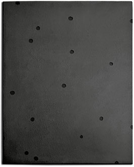 Anthracite Black Rug made of Wool with Small Hand Carved Circles | Bill | Urba Rugs