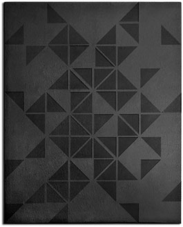 Black Hand-Tufted Rug with Geometric pattern | Justin | Urba Rugs