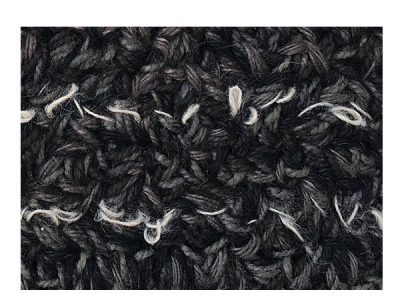Zen Rug Made of Black Loop Pile in Linen Yarn | Ugo | Urba Rugs