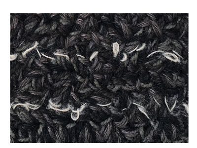 Zen Rug Made of Black Loop Pile in Linen Yarn | Ugo | Urba Rugs
