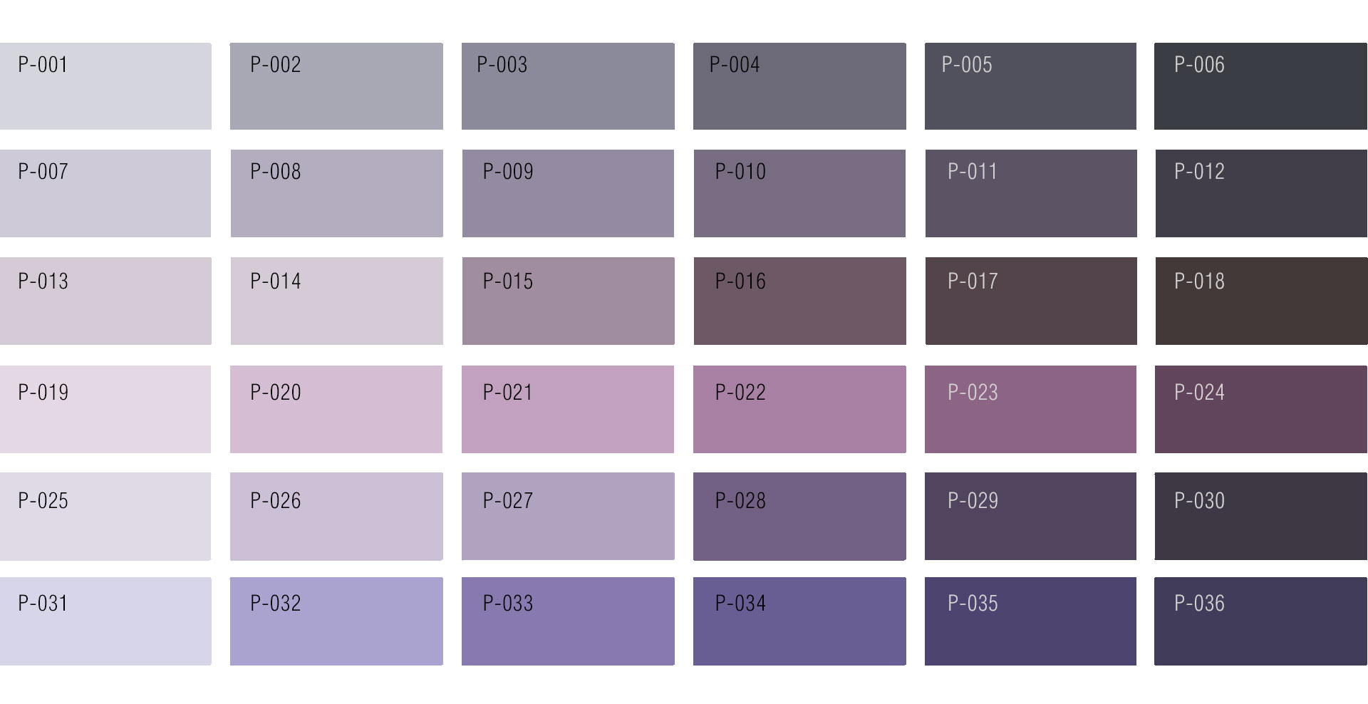 Purple Color Chart | Custom Rug service by Urba Rugs