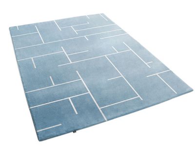 Labyrinth Rug In Shades of Blue Gray | Charlot | Urba Rugs