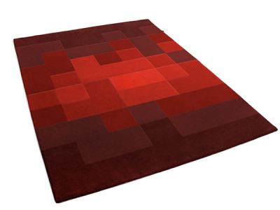 Pixel Rug made of Multiple Shades of Red | Christof | Urba Rugs