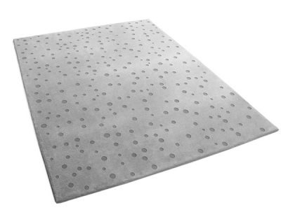 Polka Dot Area Rug with Hand Carved Relief | Gaby | Urba Rugs