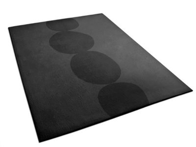 Contemporary Black Rug with Large Pebble Pattern | Anouk | Urba Rugs