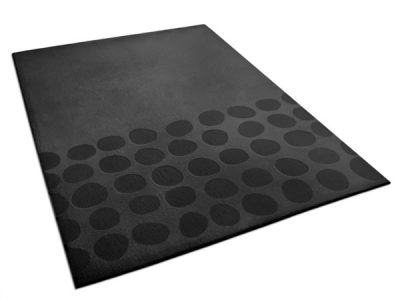 Modern Black Area Rug with Pebble Pattern | Fred | Urba Rugs