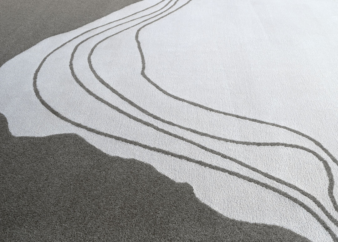 Topographic Rug in Gray Tones | Custom Rug Maine | Urba Rugs