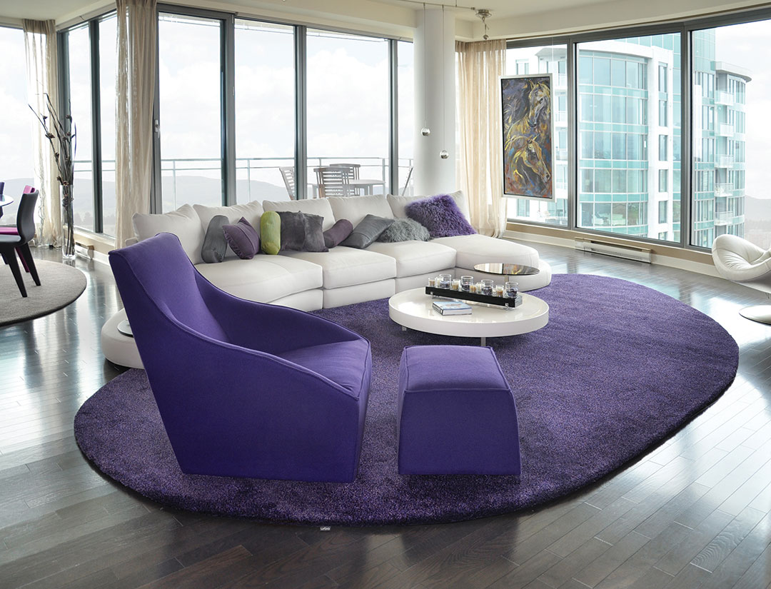 Custom Rug for a Modern Penthouse on Nun's Island, Montreal Quebec | Custom Rug | Urba Rugs