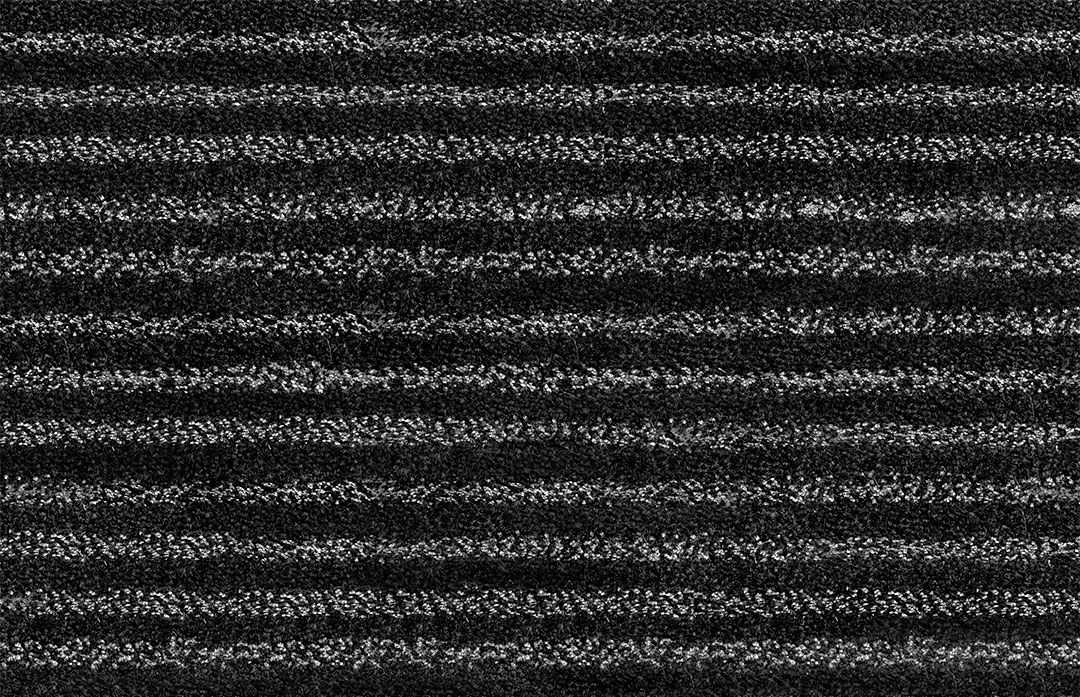 Large Black Striped Rug Made of Linen Yarn | Custom Rug | Urba Rugs