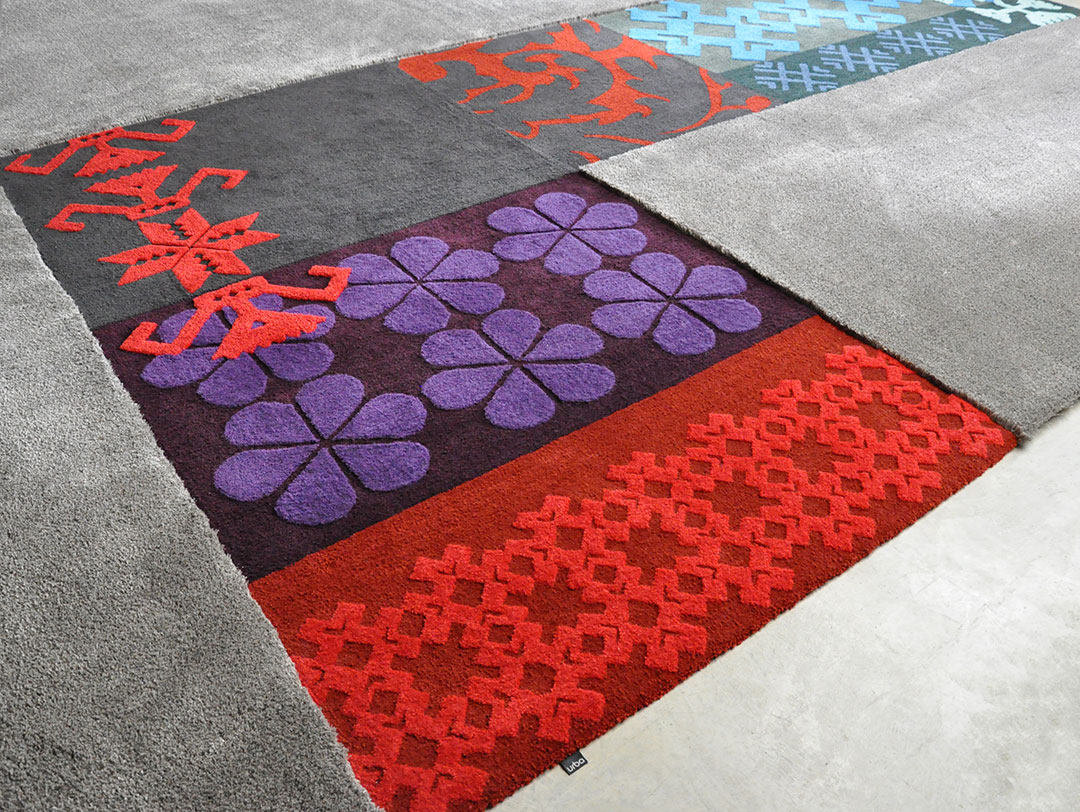 Custom Rug inspired by Sardinian Patterns. Traditional Patterns. | Urba Rugs Canada