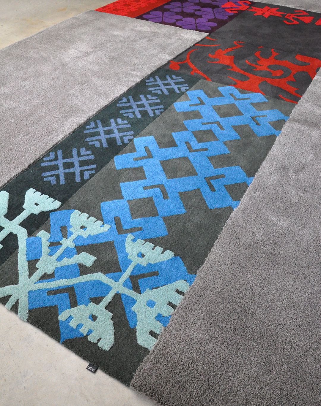 Custom Rug inspired by Sardinian Patterns. Hand Carved Traditional Patterns. | Urba Rugs